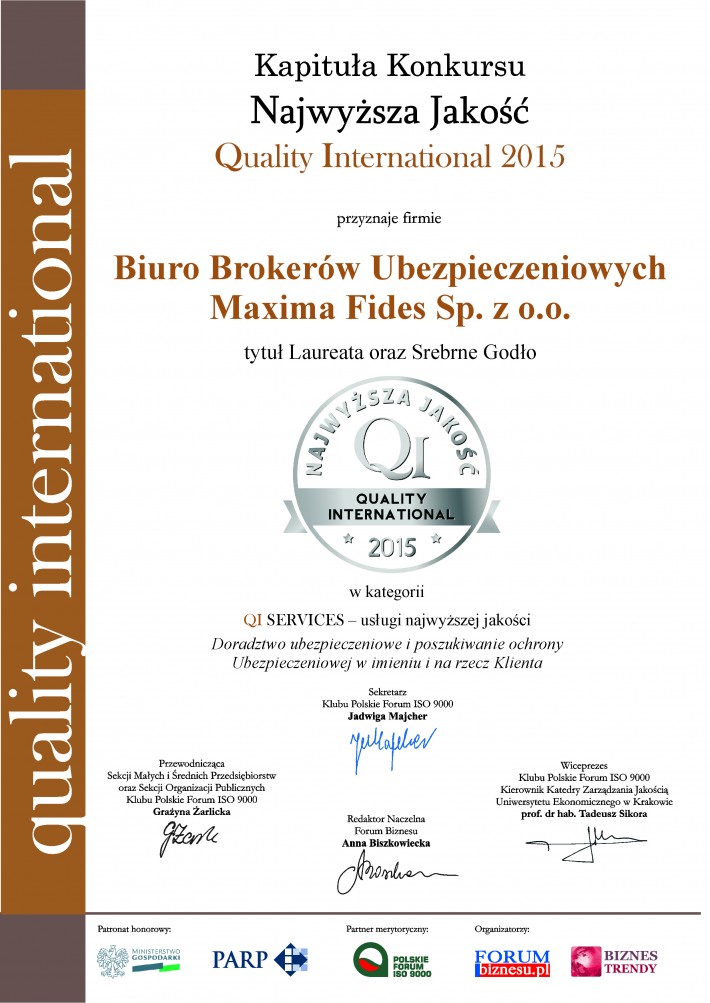 Quality International 2015